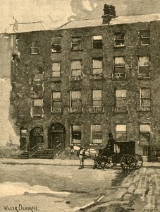 Casa de Daniel OConnells em Merrion Square, Dublin, Irlanda, c1890.