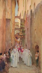 Procissão em San Remo, c1910, 1912 de Walter Frederick Roofe Tyndale