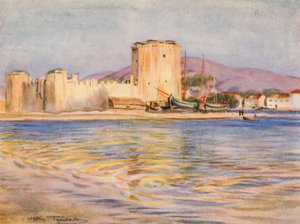 Castel Camerlengo, Trau (litografia a cores) de Walter Frederick Roofe Tyndale