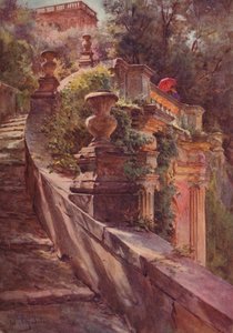 La Scallea Delle Sfinge, Villa DEste, c1900 1913 de Walter Frederick Roofe Tyndale