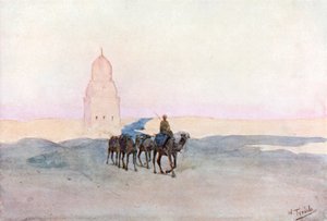 Perto dos túmulos dos califas, Cairo (litografia a cores) de Walter Frederick Roofe Tyndale