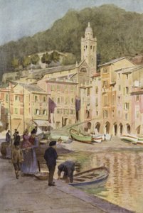 Portofino, Itália (cor litho) de Walter Frederick Roofe Tyndale