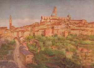 Siena: uma cidade em uma colina, c1900 1913 de Walter Frederick Roofe Tyndale