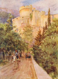 Torre Minceta, Ragusa (litografia a cores) de Walter Frederick Roofe Tyndale