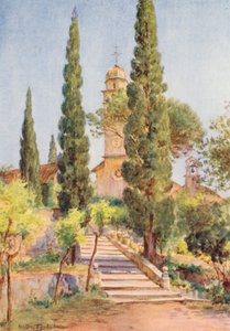 O Mosteiro de Savina (litografia a cores) de Walter Frederick Roofe Tyndale