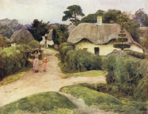 A Nova Floresta: Furzy Lodge, perto de Beaulieu (cor litho) de Walter Frederick Roofe Tyndale