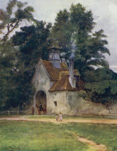 A Nova Floresta: O Portal, Palácio Beaulieu (cor litho) de Walter Frederick Roofe Tyndale