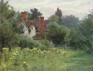 A Nova Floresta: The Mill House, Brokenhurst (cor litho) de Walter Frederick Roofe Tyndale