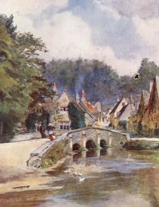 Wessex: Castle Combe, North Wilts (litografia a cores) de Walter Frederick Roofe Tyndale