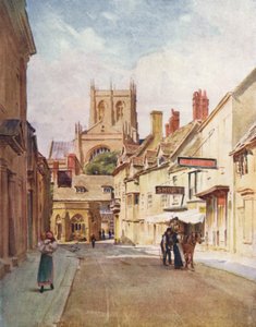 Wessex: Long Street, Sherborne (litografia a cores) de Walter Frederick Roofe Tyndale
