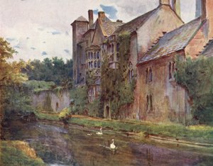 Wessex: O palácio, Wells (litografia a cores) de Walter Frederick Roofe Tyndale