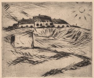 Quartel da Caserna, 1916. de Walter Gramatte
