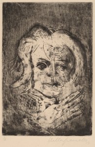 Rapariga com Mão, 1923. de Walter Gramatte