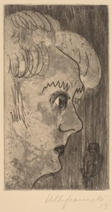 Cabeça em Perfil, 1923. de Walter Gramatte
