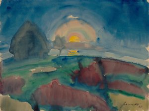 Mondaufgang (auf Hiddensee) de Walter Gramatte