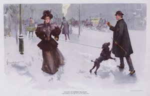 Um Eco das Férias de Verão (cor litho) de Walter Granville-Smith