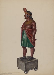 Cigar Store Indian, c. 1936. de Walter Hochstrasser