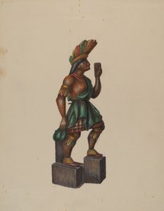 Cigar Store Indian, c. 1936. de Walter Hochstrasser