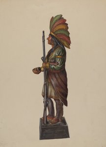 Cigar Store Indian, c. 1936.