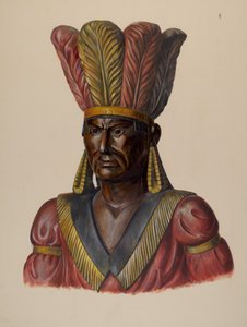 Cigar Store Indian, c. 1937. de Walter Hochstrasser