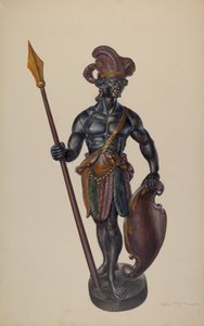 Cigar Store Indian, c. 1937. de Walter Hochstrasser