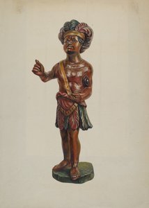 Cigar Store Indian, c. 1940. de Walter Hochstrasser