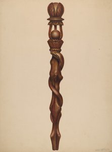 Ceptro Lenhador Esculpido, c. 1938.