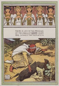 The Lost Sheep (cor litho) de Walter Jenks Morgan