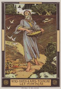 O Semeador (cor litho) de Walter Jenks Morgan