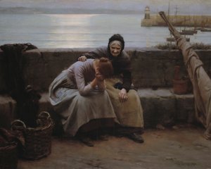 "A manhã nunca acabou, mas algum coração se partiu" de Walter Langley