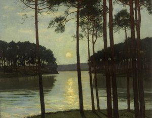 Atmosfera nocturna em Schlachtensee