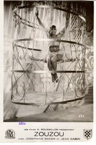 Cartaz do filme que mostra Josephine Baker em Zouzou