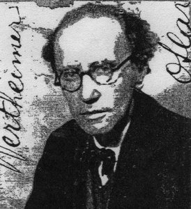 Oskar (Oscar) von Wertheimer, escritor húngaro (n. Viena 1892- d.1944) (fotografia a preto e branco)