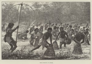 Pesca de Beel em Assam de Walter Paget