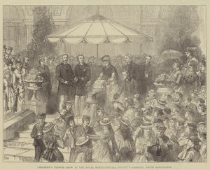 Mostra de flores das crianças nos jardins da Royal Horticultural Society, South Kensington de Walter Paget