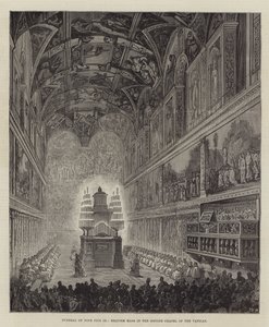 Funeral do Papa Pio IX, Réquiem Missa na Capela Sistina do Vaticano