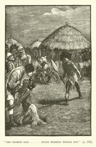 Ilustração para King Solomons Mines por H Rider Haggard de Walter Paget