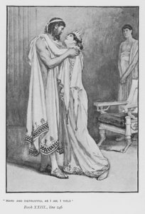 Ilustração para a Odisséia do Papa de Homero (litho) de Walter Paget
