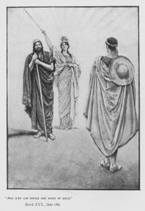 Ilustração para a Odisséia do Papa de Homero (litho) de Walter Paget