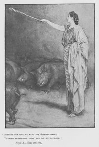 Ilustração para a Odisséia do Papa de Homero (litho) de Walter Paget