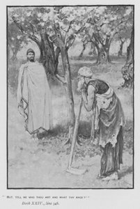 Ilustração para a Odisséia do Papa de Homero (litho) de Walter Paget