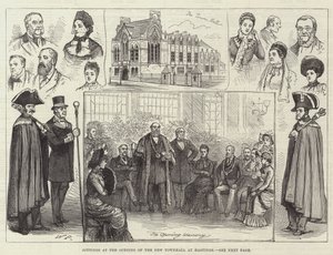 Anotações na abertura do novo Townhall em Hastings de Walter Paget