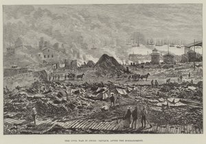 A Guerra Civil no Chile, Iquique, após o bombardeio de Walter Paget