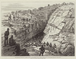 A Expedição de Cartum, Gakdul Wells, na Marcha do Deserto, passando a Água até as Tropas do Poço Superior de Walter Paget