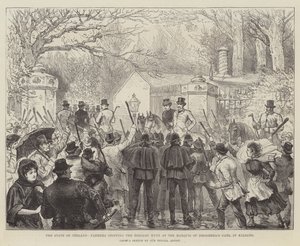 O Estado da Irlanda, Agricultores parando a Caça Relomar no Marquis do Portão de Drogheda, em Kildare de Walter Paget