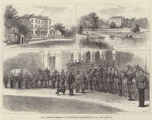 O Estado da Irlanda, residência de um cavalheiro em 1881 de Walter Paget