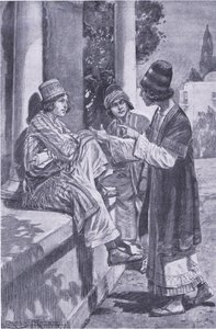 O juramento de três camaradas, ilustração da My Magazine de Walter Paget
