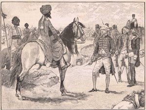 A rendição de Baillie a Hyder Ali AD1780 de Walter Paget