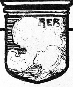 Os Quatro Elementos. O ar. Xilogravura de Walther PTTner de Walter Puttner