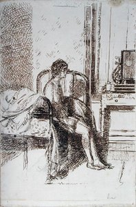 Lady of the Chorus (tinta sobre papel) de Walter Richard Sickert